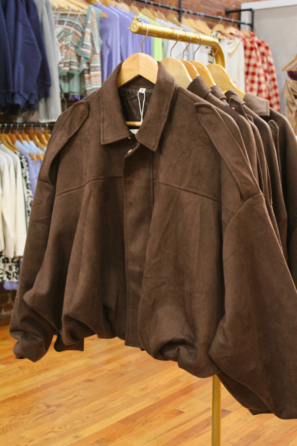 THE KATY SUEDE BOMBER