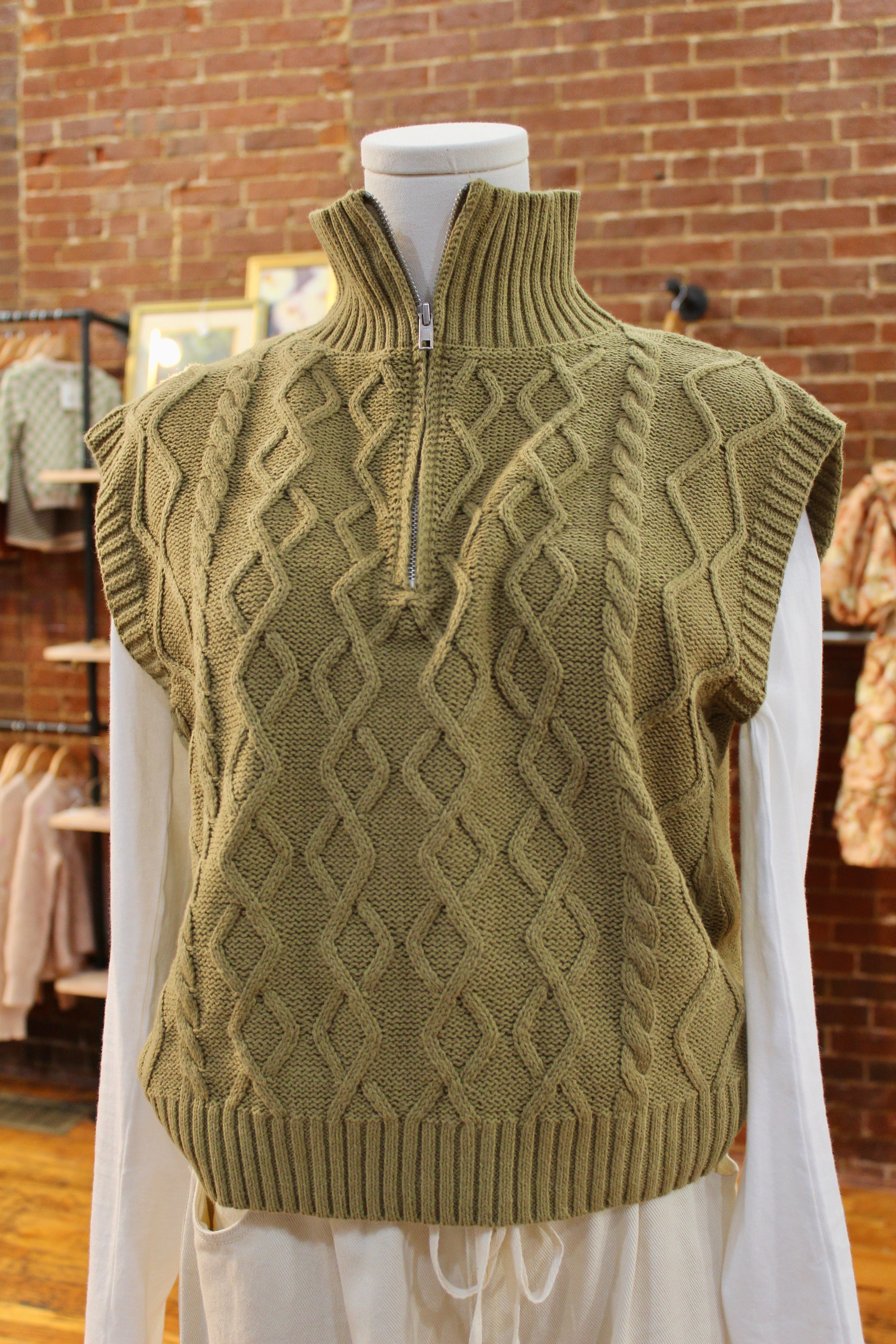 THE RENEE CABLE VEST