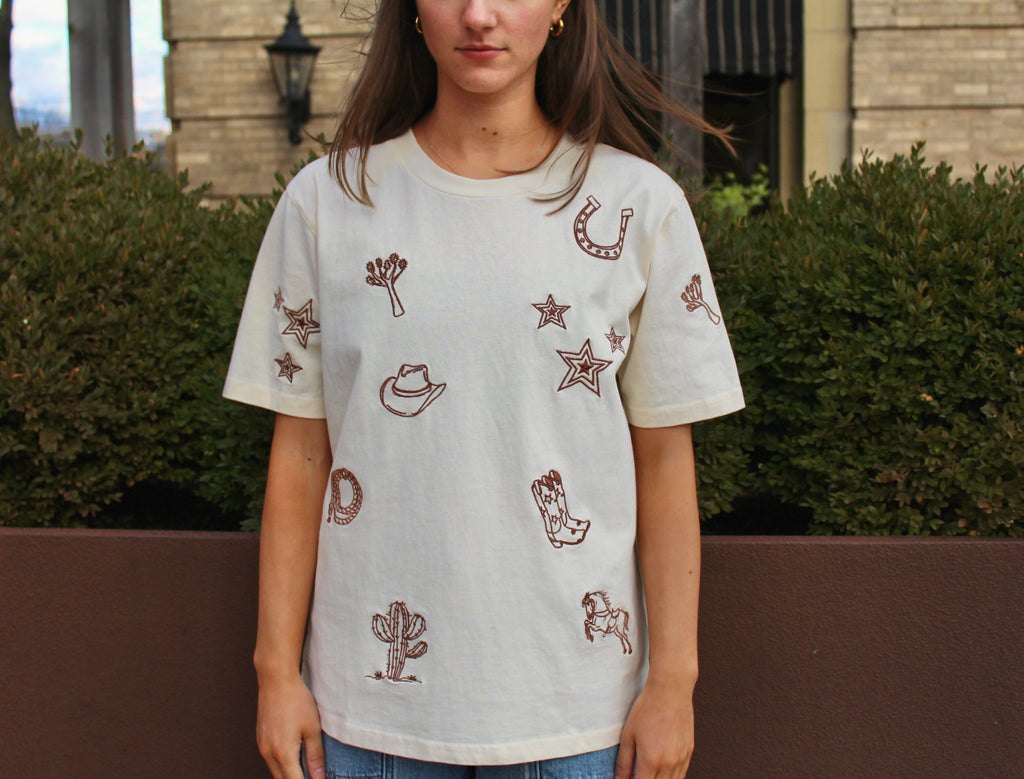 PAIZLEY STRUCTURED TEE