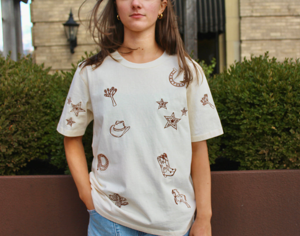 PAIZLEY STRUCTURED TEE