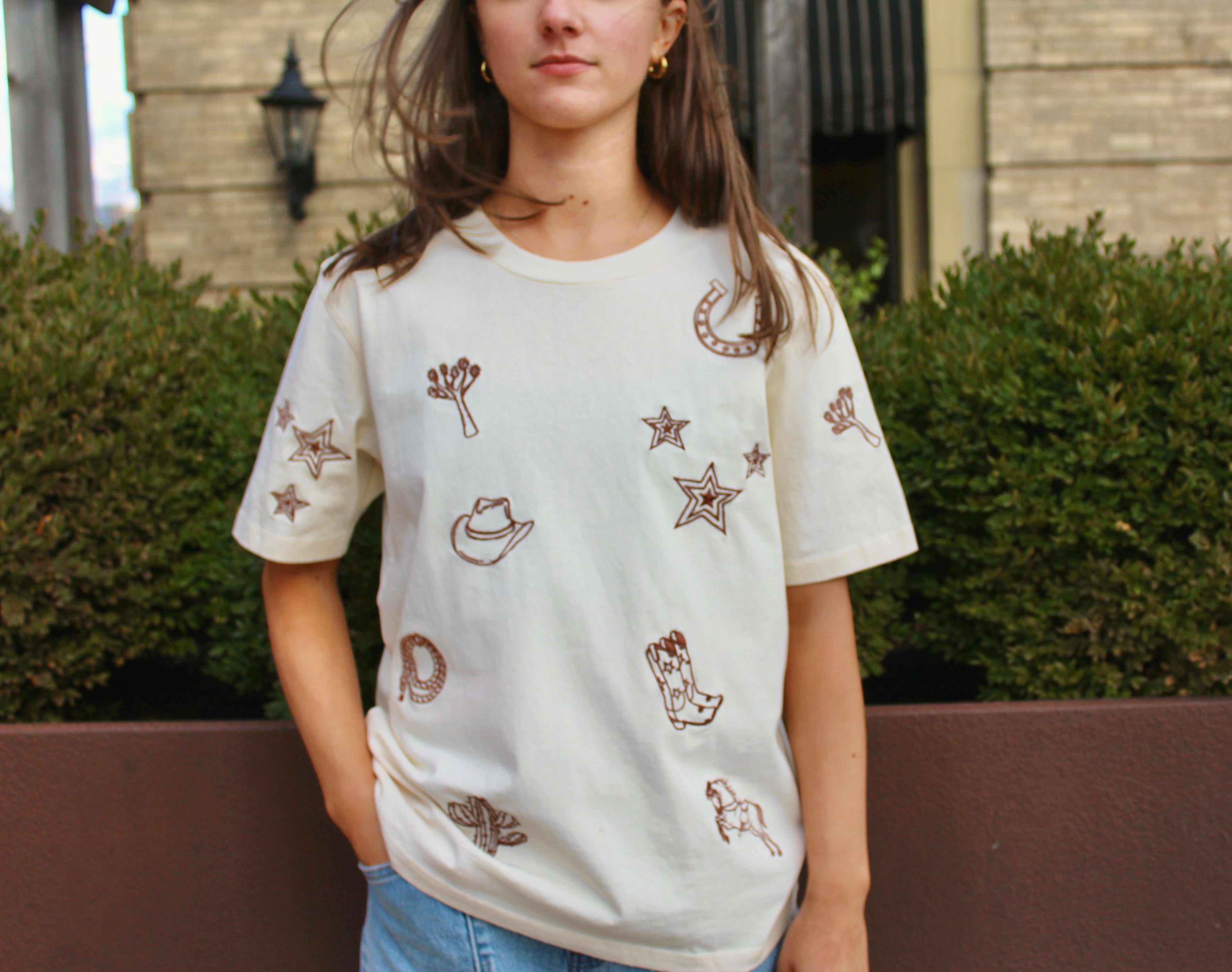 PAIZLEY STRUCTURED TEE